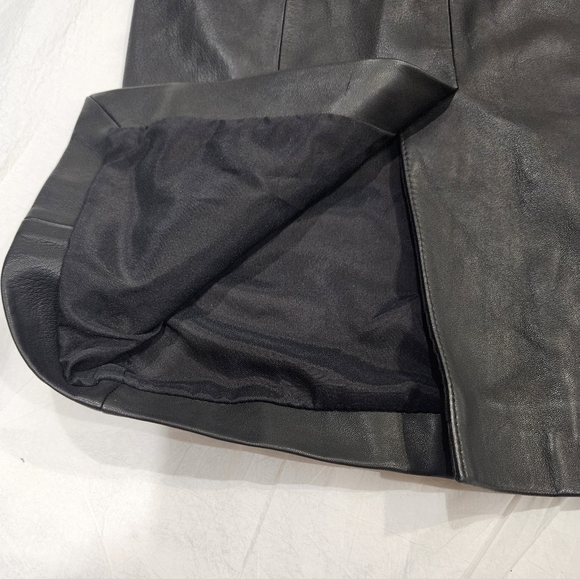 Red Valentino Leather Midi Skirt Size 36 - Picture 3 of 7